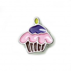 Purple Cupcake with Candle